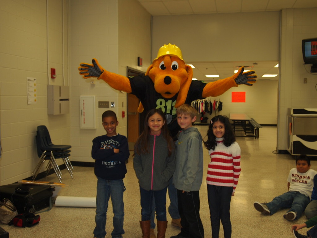 Digger Dog visits Rock Springs Elementary Digger Dog