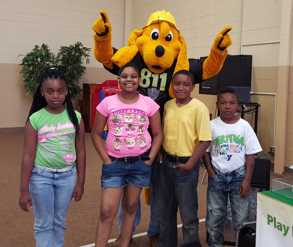 Digger Dog visits Harper Elementary with City of Thomasville Utilities