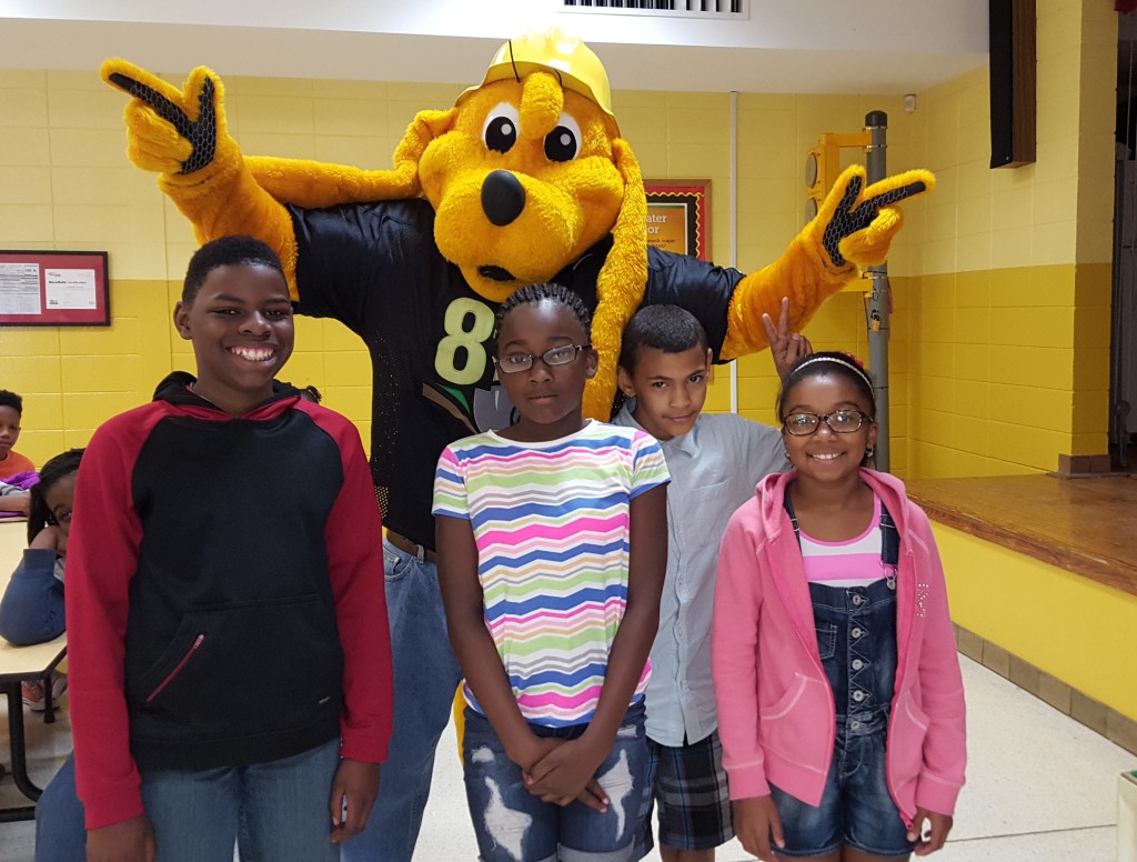 Digger Dog visits Scott Elementary School with City of Thomasville Utilities Digger Dog