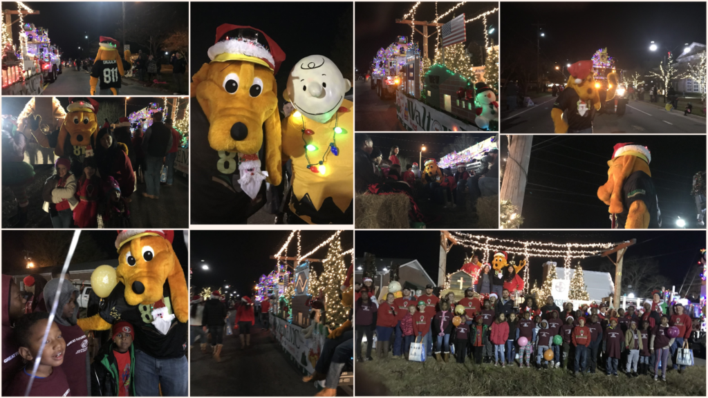 Digger with Walton EMC and Walton Gas attend City of Monroe’s Christmas