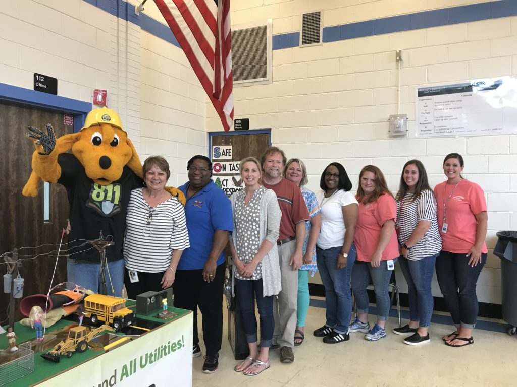 Digger and Ms. Maria visit Burwell School Digger Dog