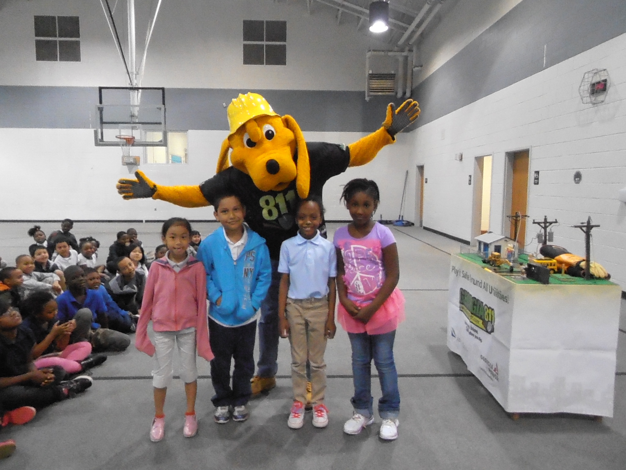 Digger Dog visits Callaway Elementary on Career day! Digger Dog